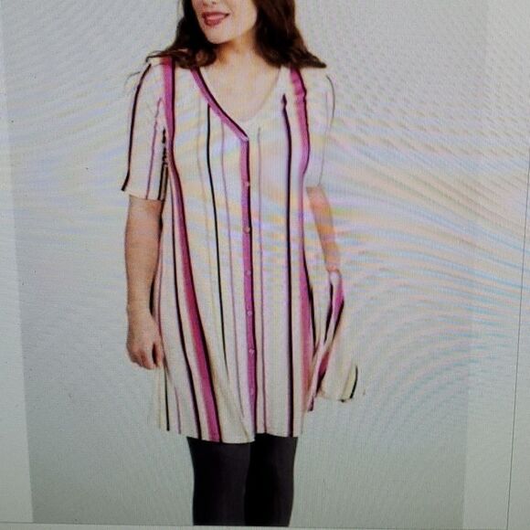Agnes & Dora Limitless button up tunic XL New - Picture 1 of 8